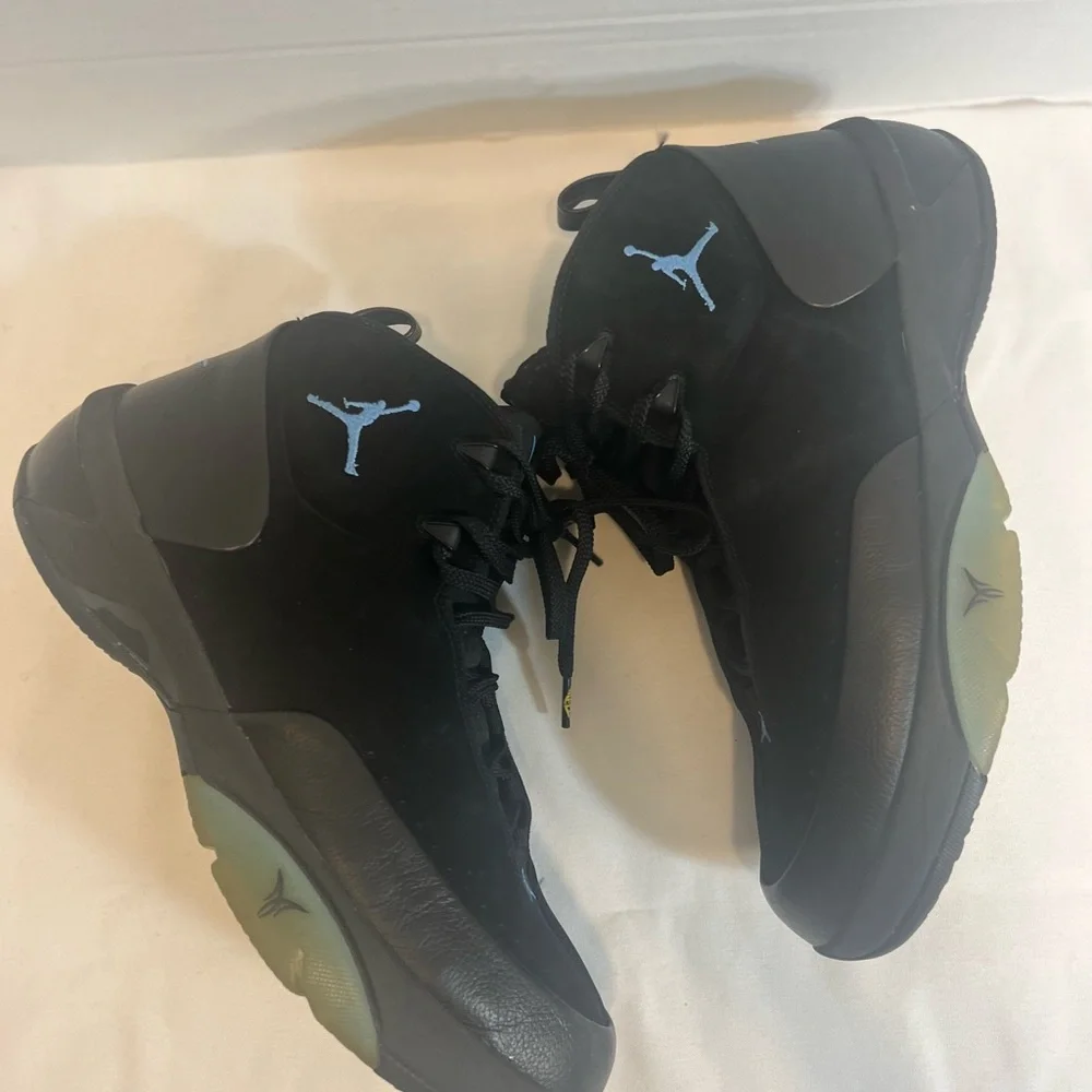 Nike Air Jordan Melo Carmelo Anthony 410 M3 Black Leather 314302 042 Size 11 - Picture 6 of 11